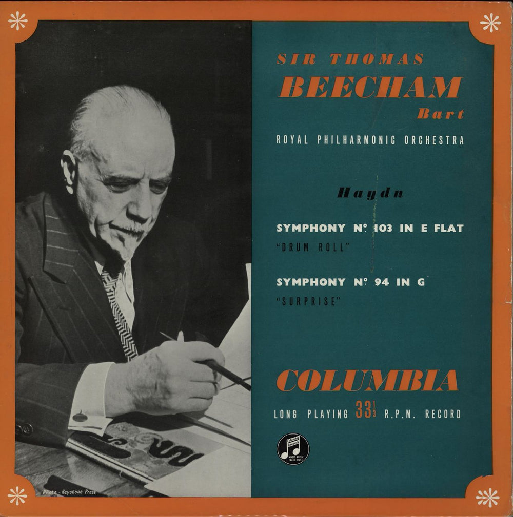 Franz Joseph Haydn Symphony No. 103 In E Flat Major ("Drum Roll") / Symphony No. 94 In G Major ("Surprise") UK vinyl LP album (LP record) 33CX1104