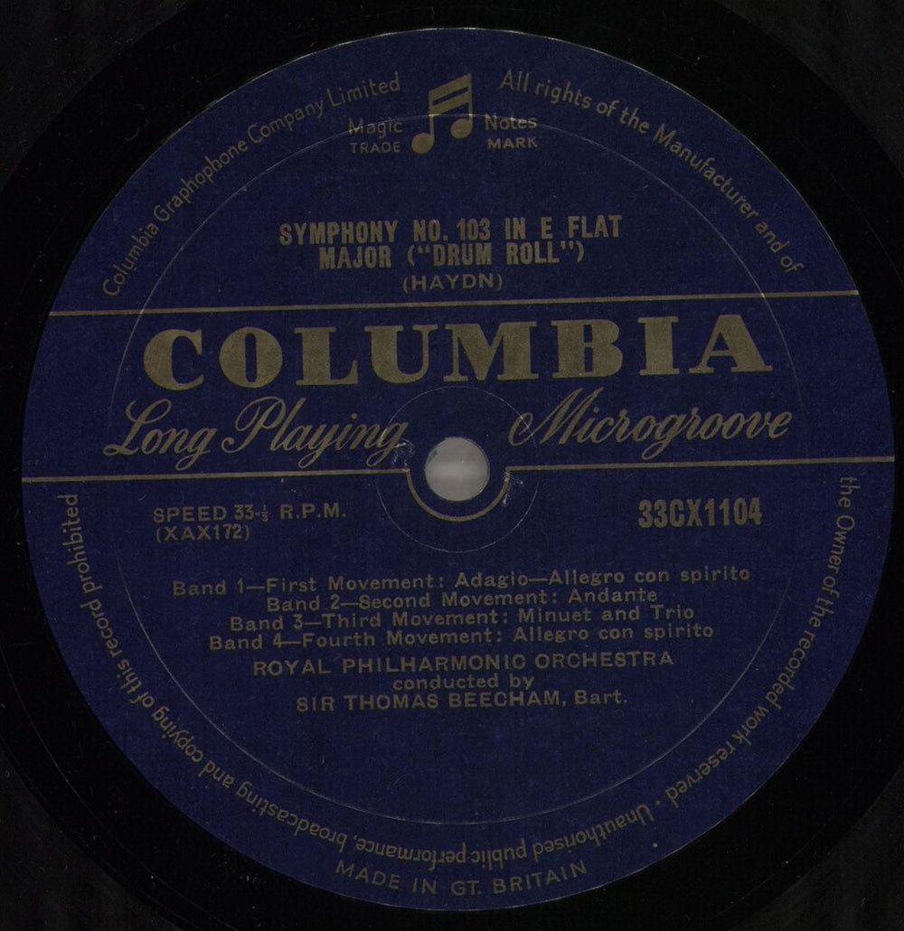 Franz Joseph Haydn Symphony No. 103 In E Flat Major ("Drum Roll") / Symphony No. 94 In G Major ("Surprise") UK vinyl LP album (LP record) HJYLPSY750573