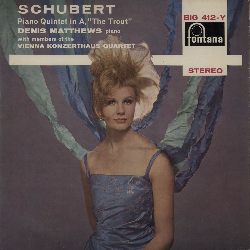 Franz Schubert Schubert: Piano Quintet In A, "The Trout" UK vinyl LP album (LP record) BIG412-Y