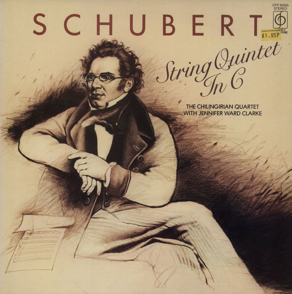 Franz Schubert Schubert: String Quintet In C UK vinyl LP album (LP record) CFP40355