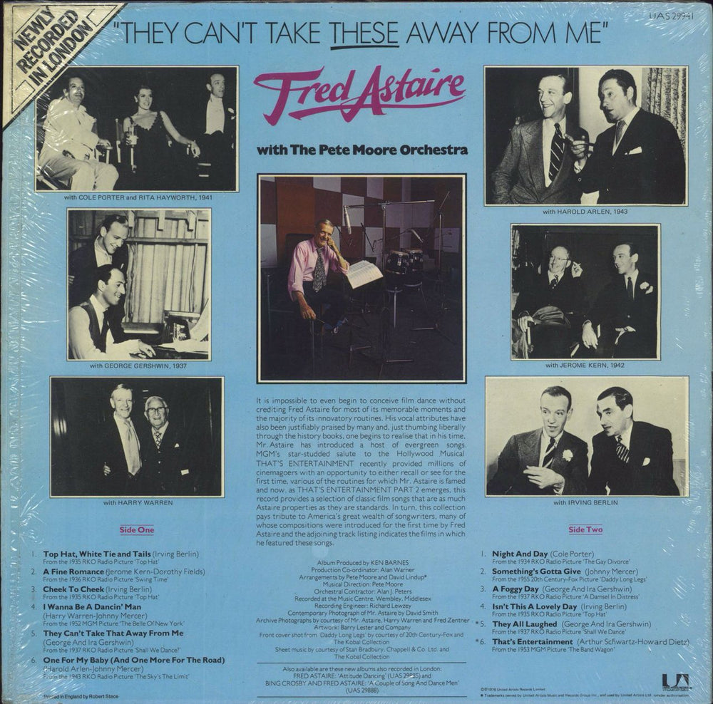 Fred Astaire They Can't Take These Away From Me UK vinyl LP album (LP record)