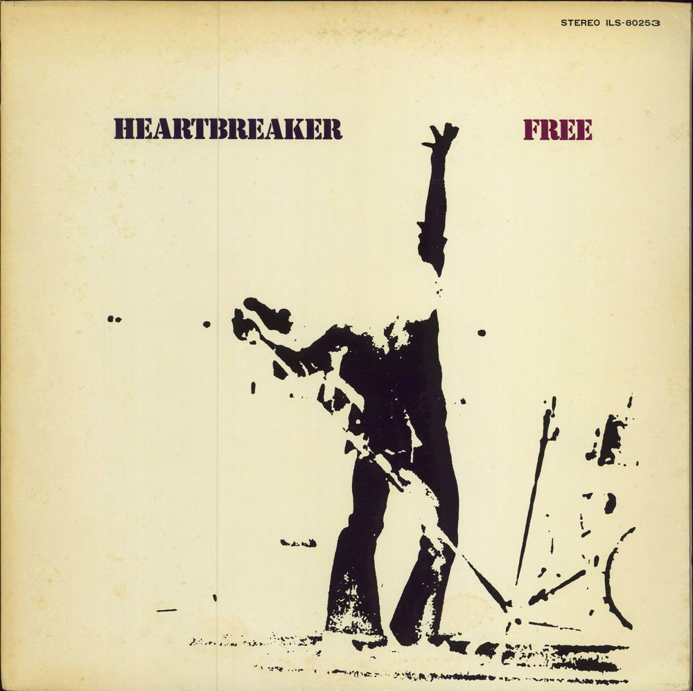 Free Heartbreaker Japanese Promo vinyl LP album (LP record) ILS-80253