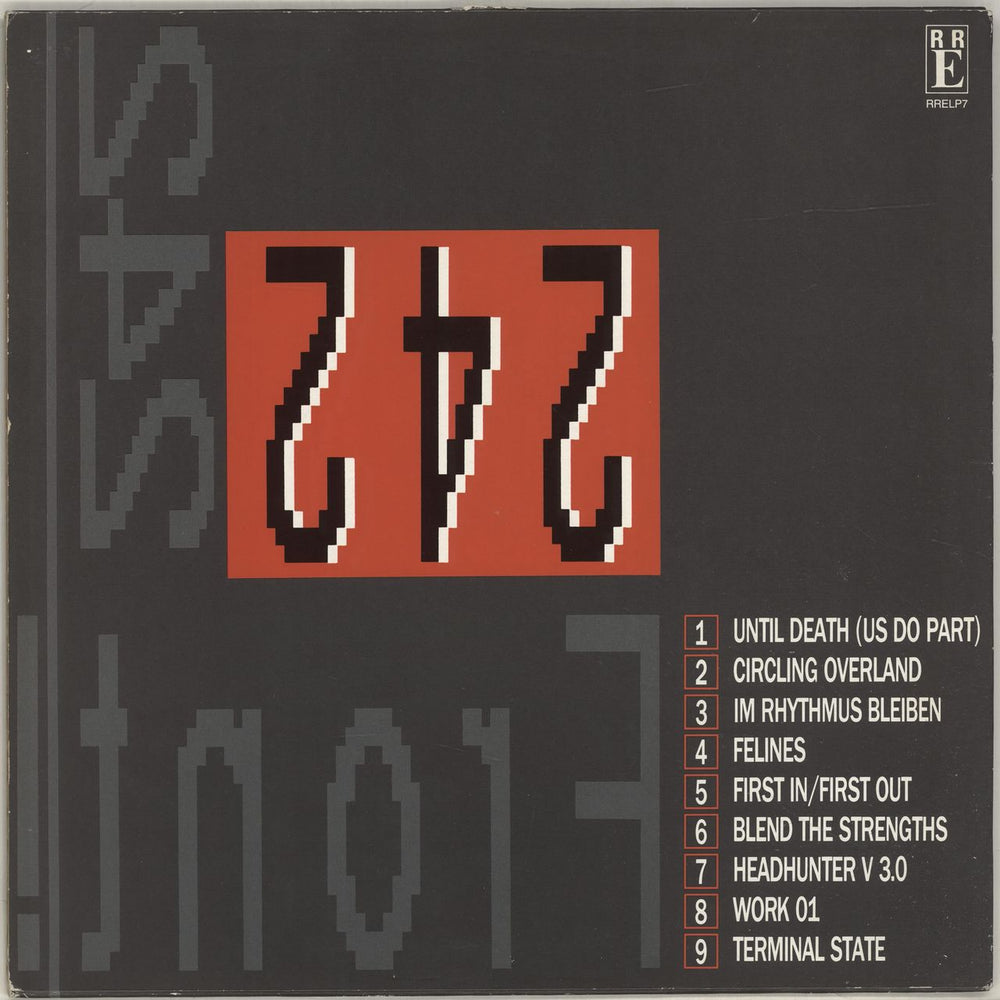 Front 242 Front By Front Belgian vinyl LP album (LP record)