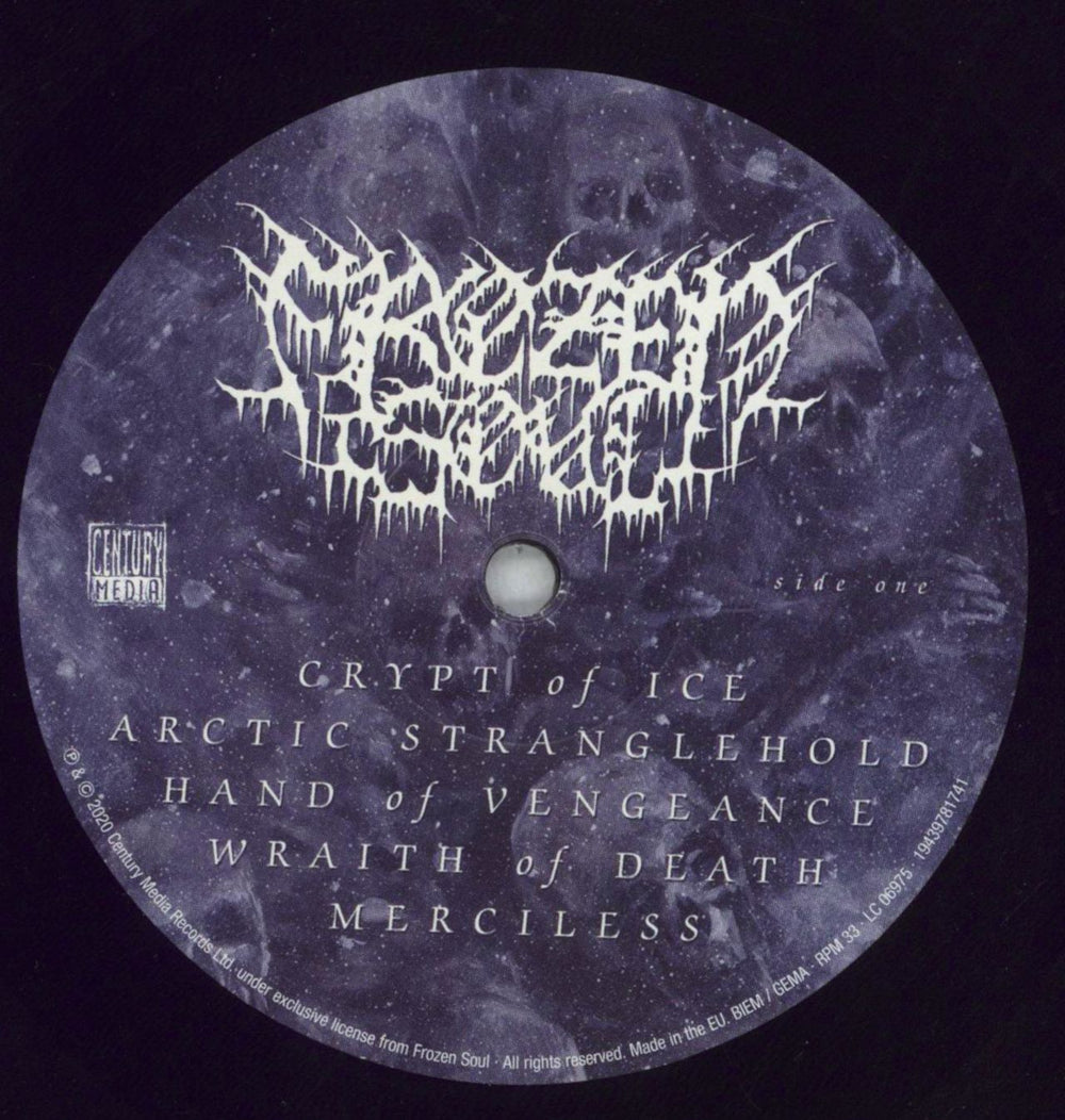 Frozen Soul Crypt Of Ice - 180g - Shrink German vinyl LP album (LP record) 6ZVLPCR827133