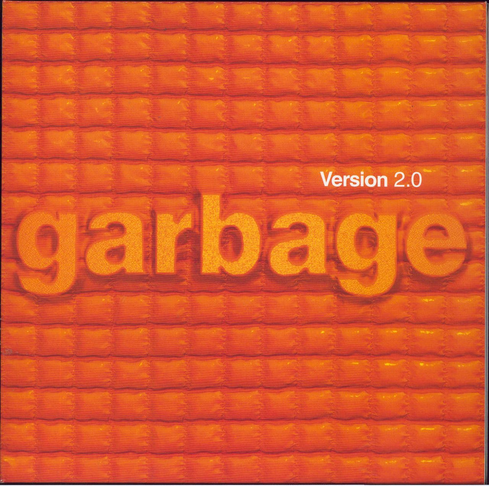 Garbage Version 2.0 - Orange Vinyl UK 2-LP vinyl record set (Double LP Album) STNVOL030V