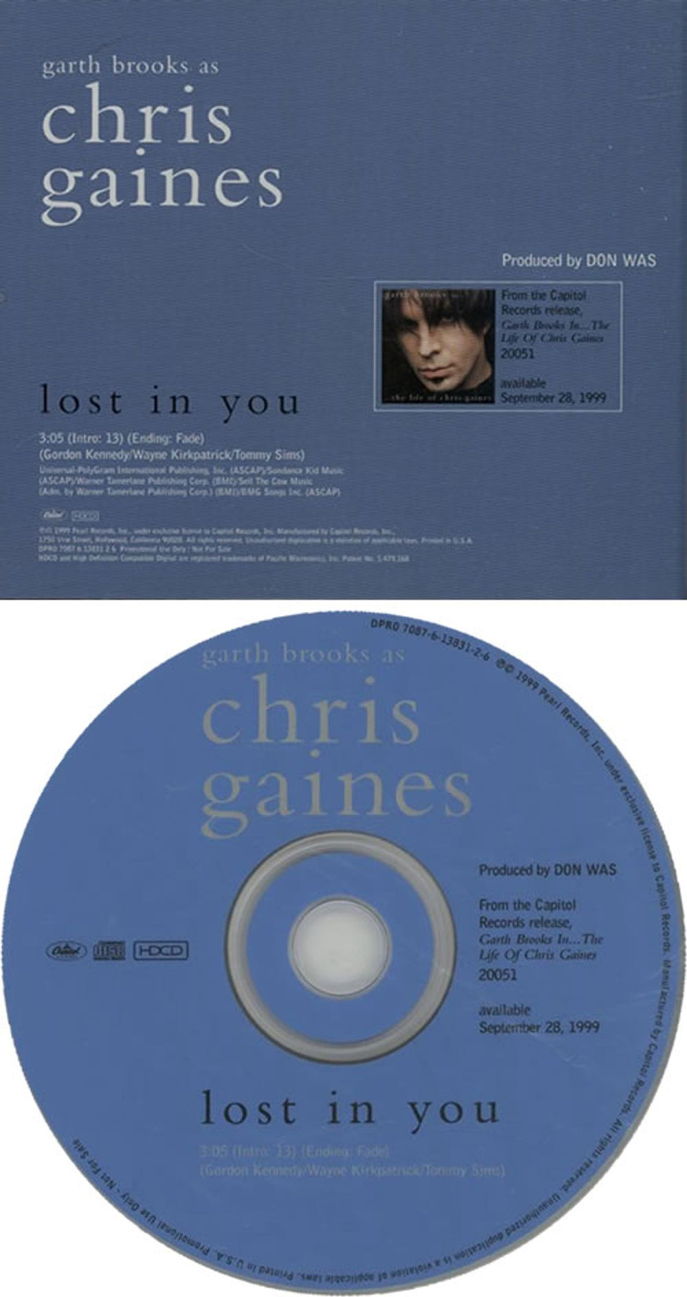 Garth Brooks Lost In You US Promo CD single (CD5 / 5") GARC5LO143183
