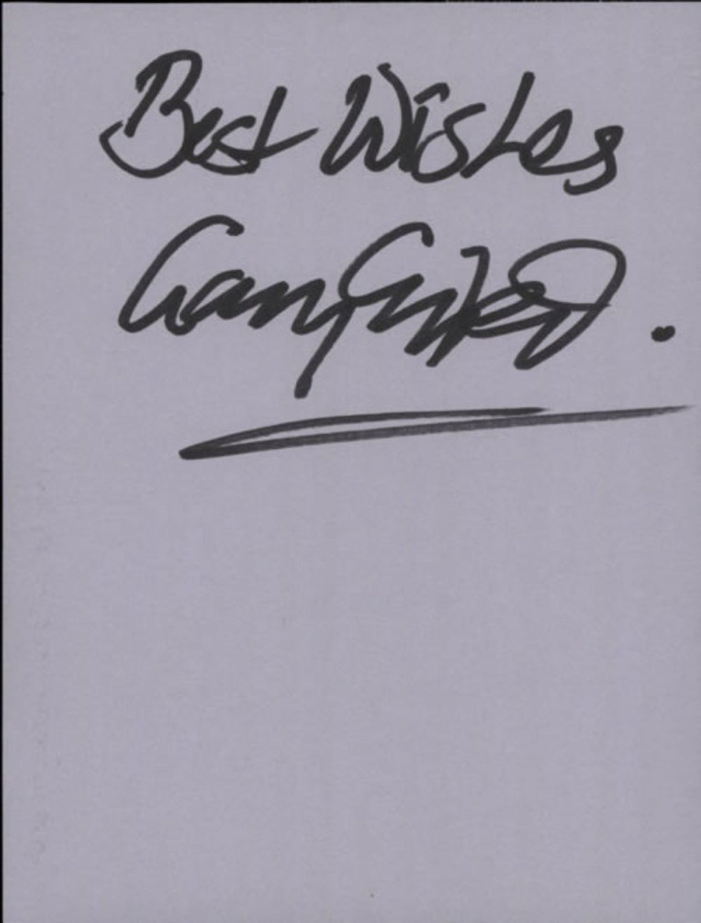 Gary Grainger Page From An Autograph Book UK memorabilia AUTOGRAPH