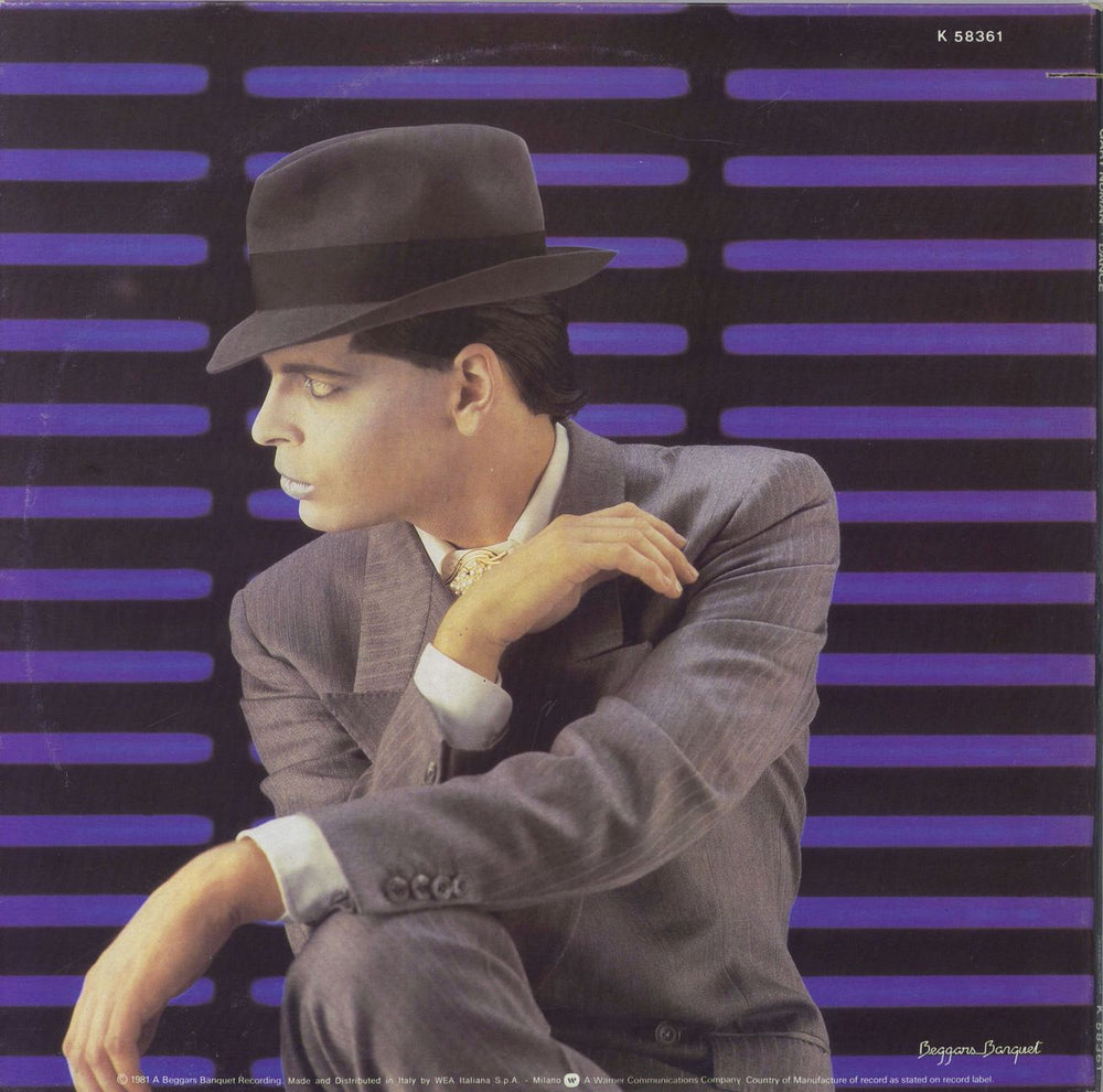 Gary Numan Dance Italian vinyl LP album (LP record)