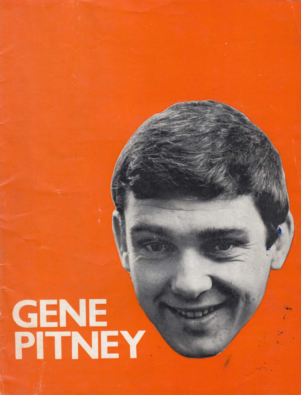 Gene Pitney Concert Programme UK tour programme PROGRAMME