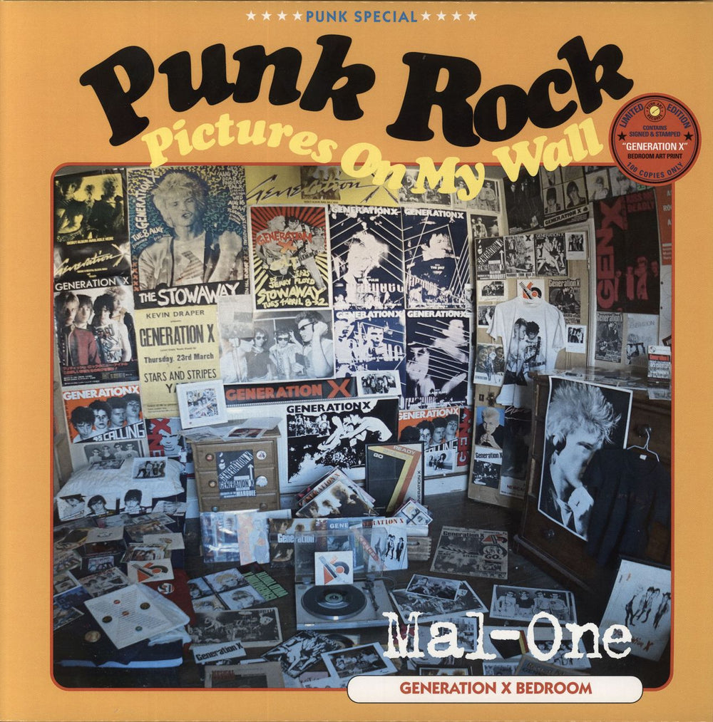 Generation X Punk Rock Pictures On My Wall + Art Print - RSD 2023 UK 12" vinyl single (12 inch record / Maxi-single) MAL-ONE12-002