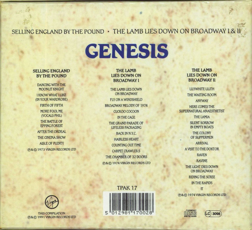 Genesis Collector's Edition - Picture CDs UK CD Album Box Set 5012981170028