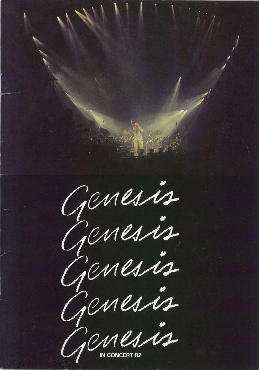 Genesis In Concert 82 + Ticket Stub, Fold-out Poster & Two Badges UK tour programme TOUR PROGRAMME