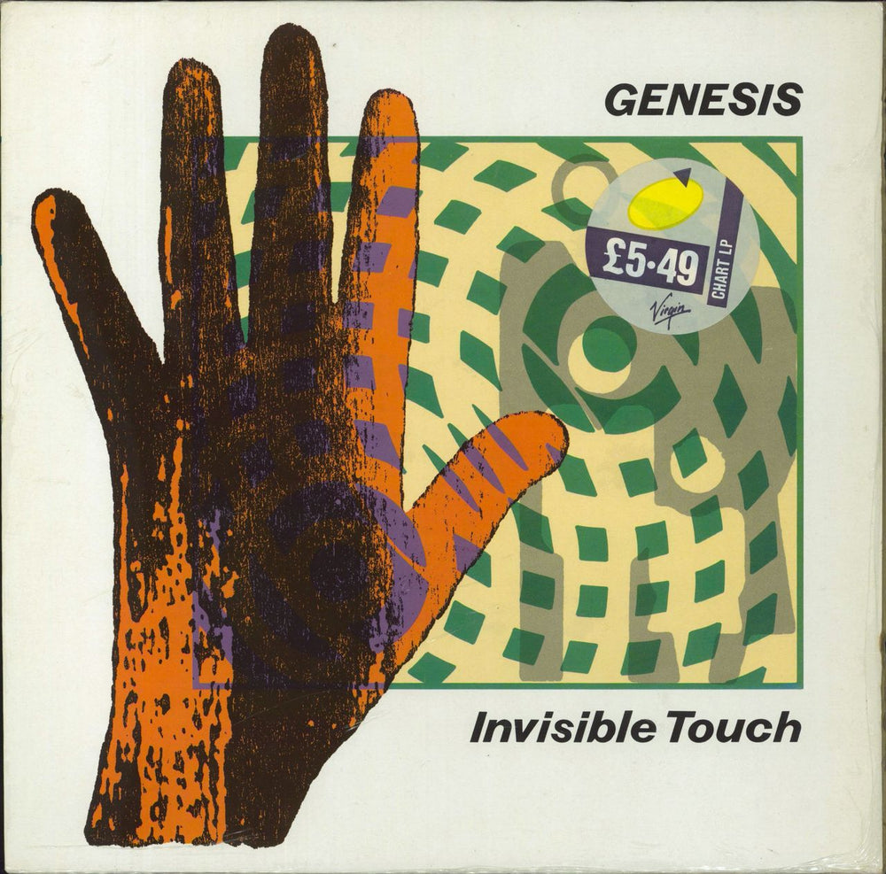 Genesis Invisible Touch - Shrink UK vinyl LP album (LP record) GENLP2