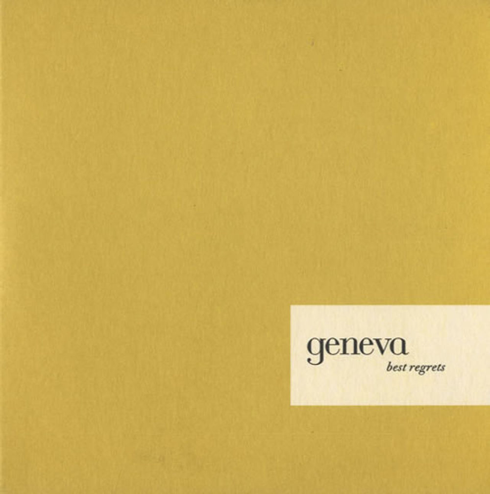 Geneva Best Regrets UK Promo CD single (CD5 / 5") PNUD31CD