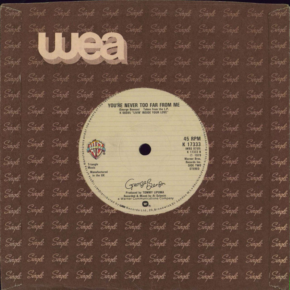 George Benson Love Ballad UK 7" vinyl single (7 inch record / 45)