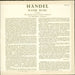 George Frideric Handel Water Music UK 10" vinyl single (10 inch record)