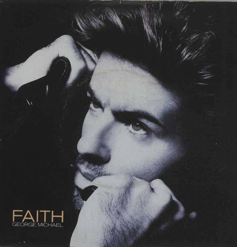 George Michael Faith + Glossy Card Sleeve UK 7" vinyl single (7 inch record / 45) EMU3