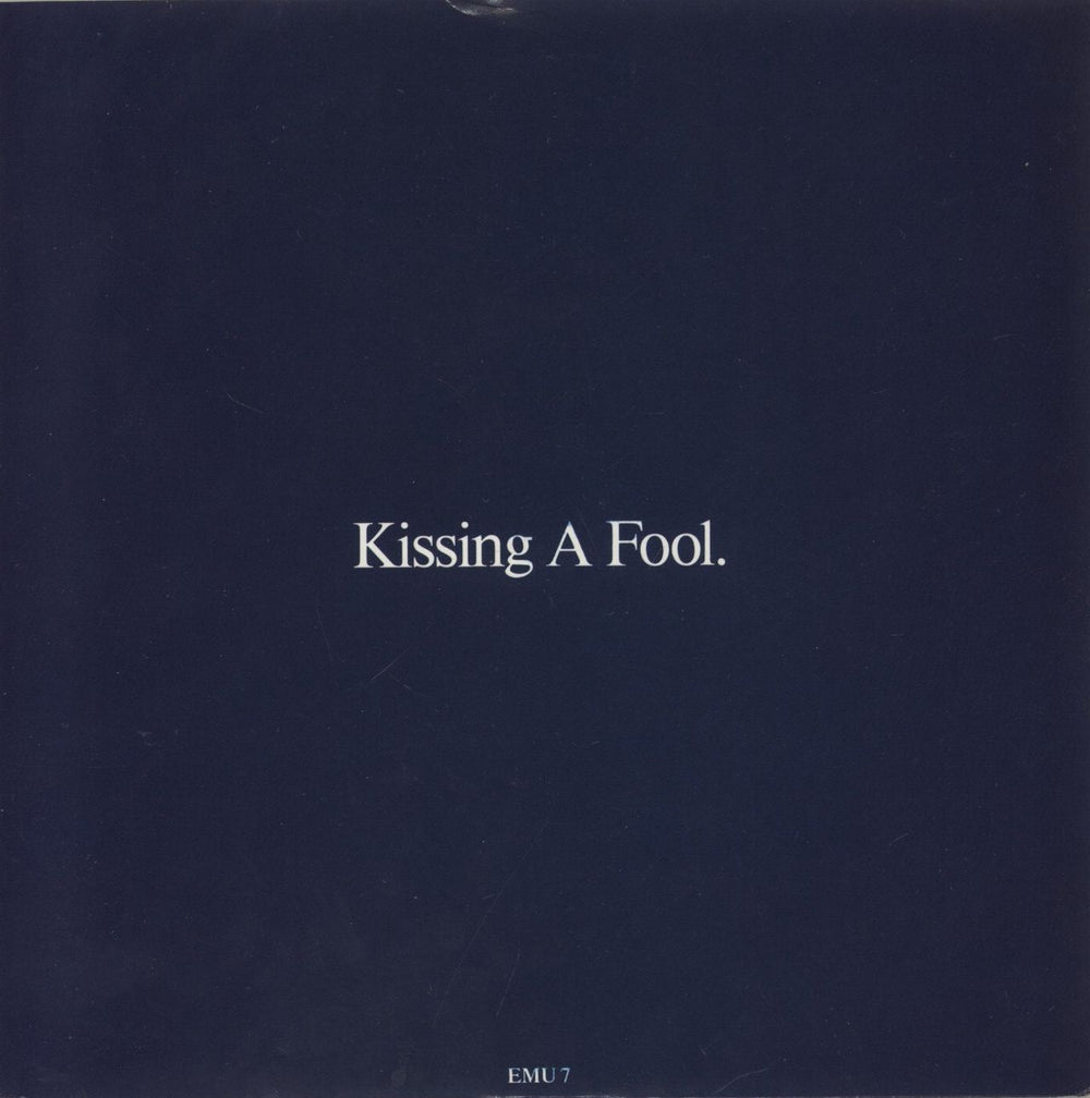 George Michael Kissing A Fool - Glossy sleeve UK 7" vinyl single (7 inch record / 45) EMU7
