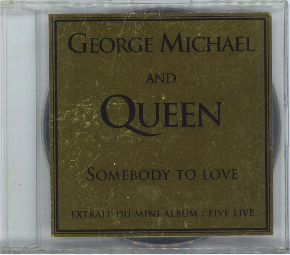 George Michael Somebody To Love French Promo CD single (CD5 / 5") G&Q1