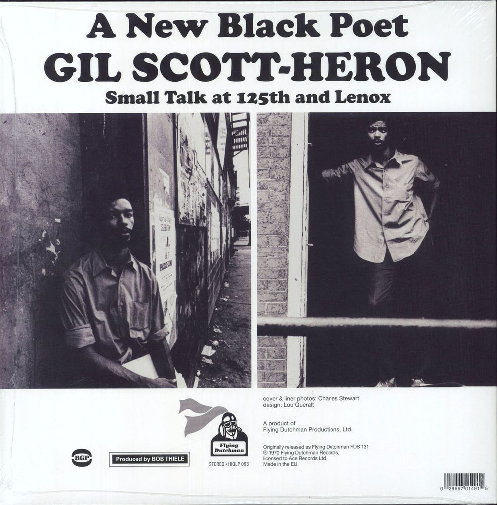 Gil Scott-Heron Small Talk At 125th And Lenox - Sealed UK vinyl LP album (LP record) 029667014915