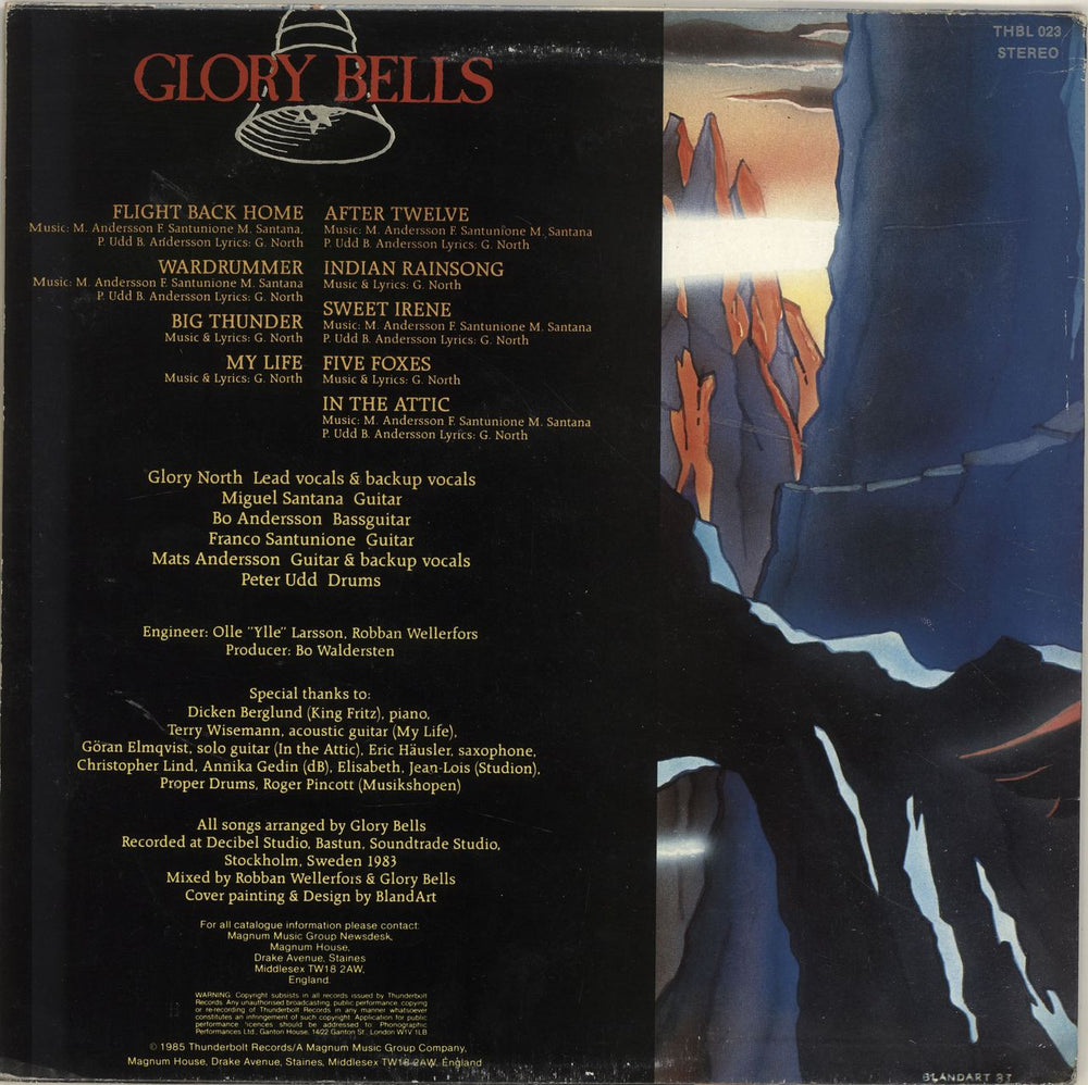 Glory Bells Century Rendezvous UK vinyl LP album (LP record)