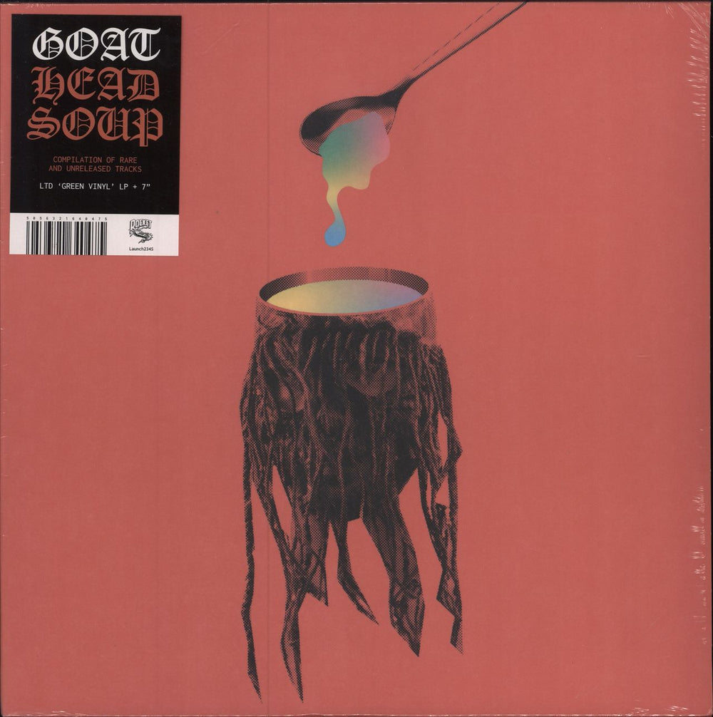 Goat (Swedish) Headsoup - Green Vinyl + Bonus 7" - Sealed UK vinyl LP album (LP record) LAUNCH234S