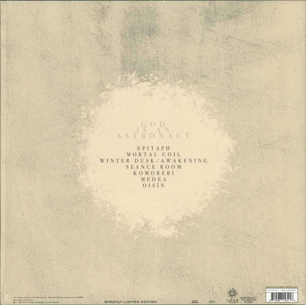 God Is An Astronaut Epitaph - Yellow Vinyl UK vinyl LP album (LP record) 840588116416