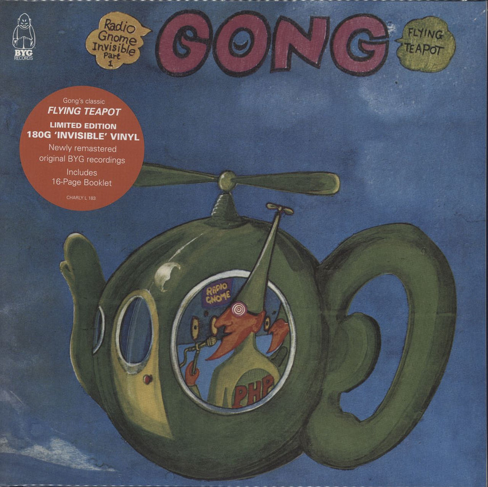 Gong Flying Teapot - Invisible 180 Gram Vinyl UK vinyl LP album (LP record) CHARLYL183
