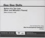 Goo Goo Dolls Before It's Too Late (Sam And Mikaela's Theme) US Promo CD single (CD5 / 5") GGDC5BE409023