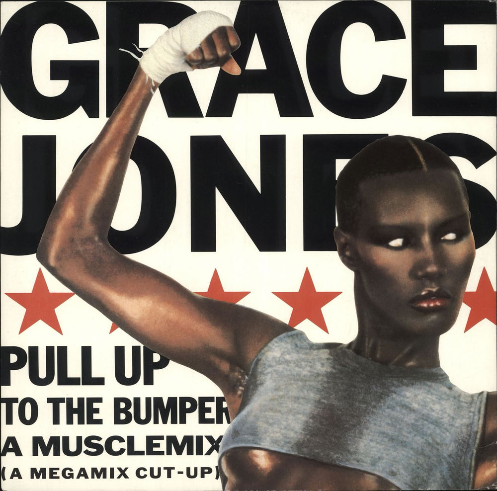 Grace Jones Musclemix Megamix UK 12" vinyl single (12 inch record / Maxi-single) 12ISX240