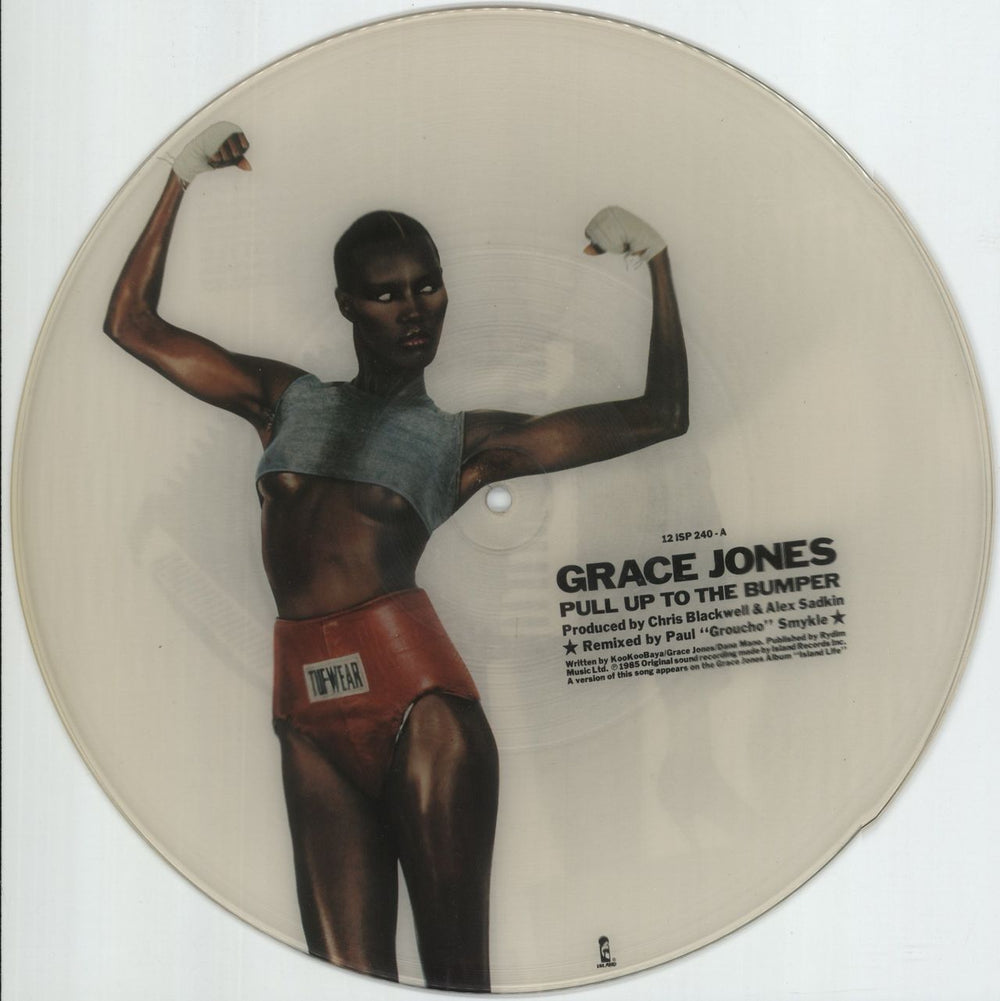 Grace Jones Pull Up To The Bumper UK 12" vinyl picture disc (12 inch picture record) 12ISP240