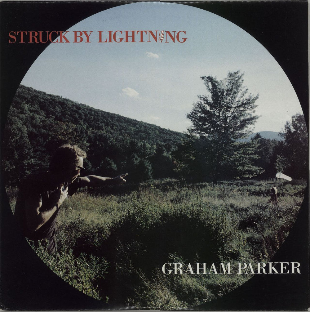 Graham Parker Struck By Lightning + 12" French vinyl LP album (LP record) FIEND201