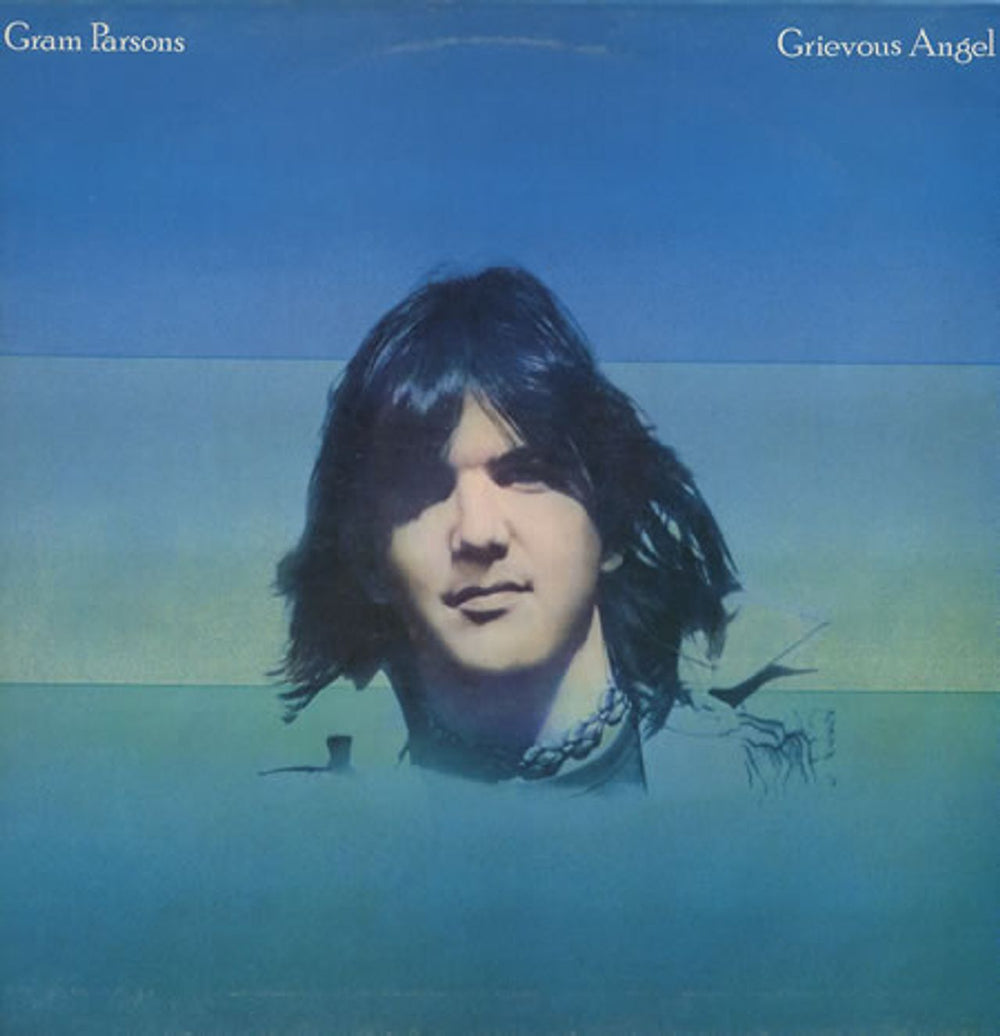 Gram Parsons Grievous Angel - 1st UK vinyl LP album (LP record) K54018