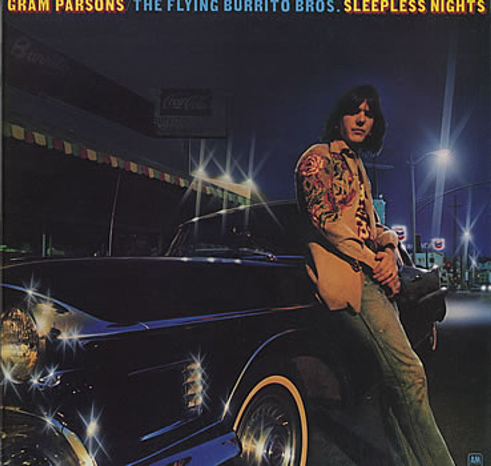 Gram Parsons Sleepless Nights UK vinyl LP album (LP record) AMLH64578