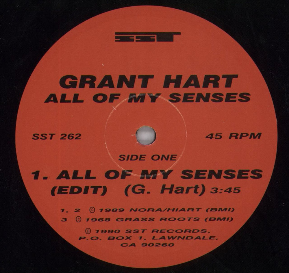 Grant Hart All Of My Senses US 12" vinyl single (12 inch record / Maxi-single) GF712AL820890