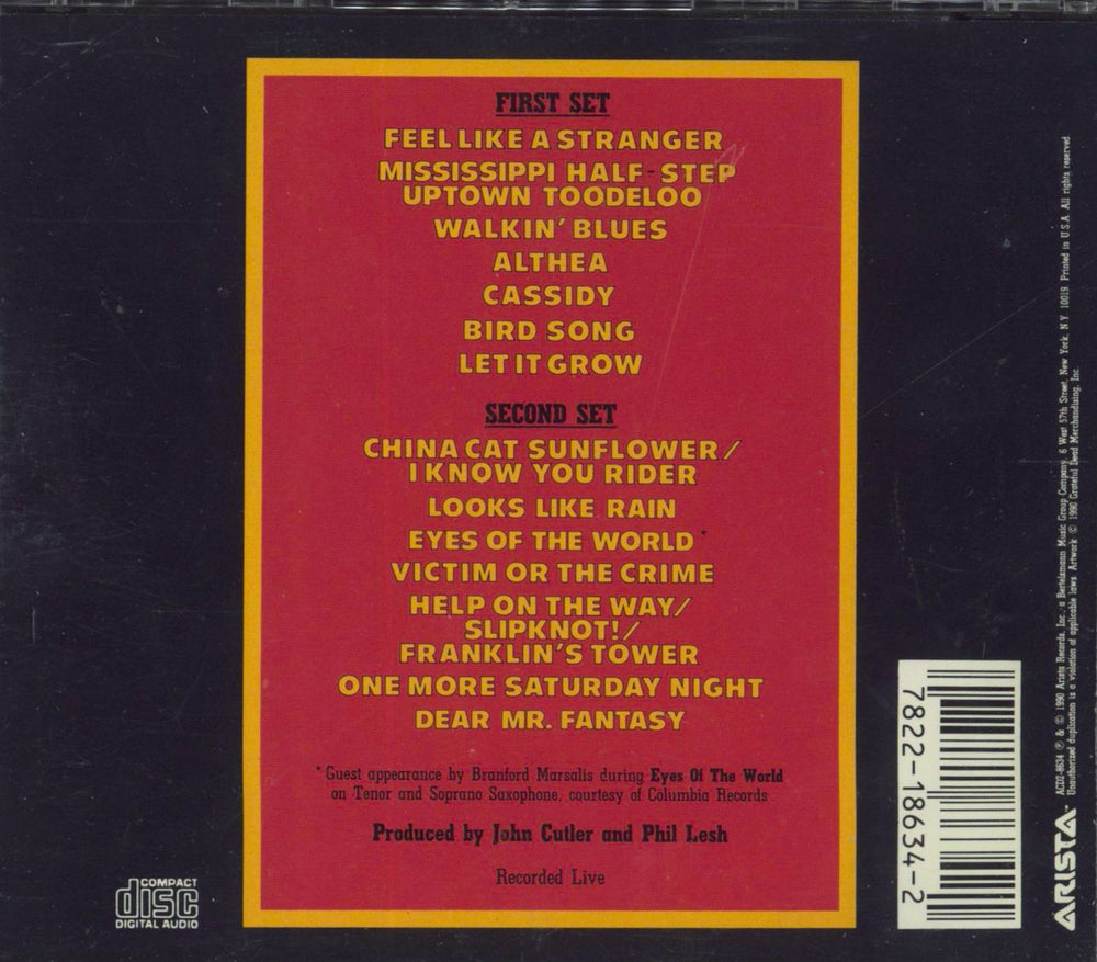 Grateful Dead Without A Net - Sealed US 2 CD album set (Double CD) 078221863421