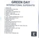 Green Day International Superhits - 21-tracks/Picture insert UK Promo CD-R acetate GRNCRIN585034