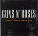 Guns N Roses Since I Don't Have You French CD single (CD5 / 5") GED21910