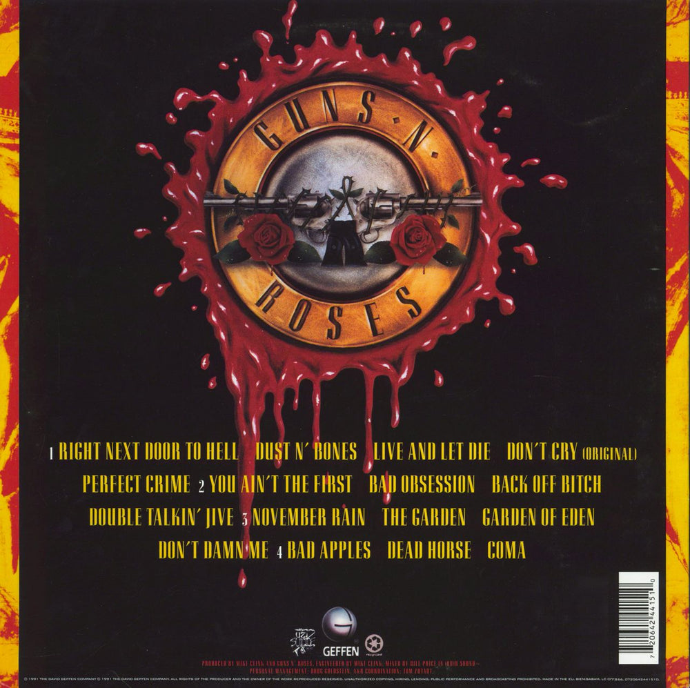 Guns N Roses Use Your Illusion I UK 2-LP vinyl record set (Double LP Album) 720642441510