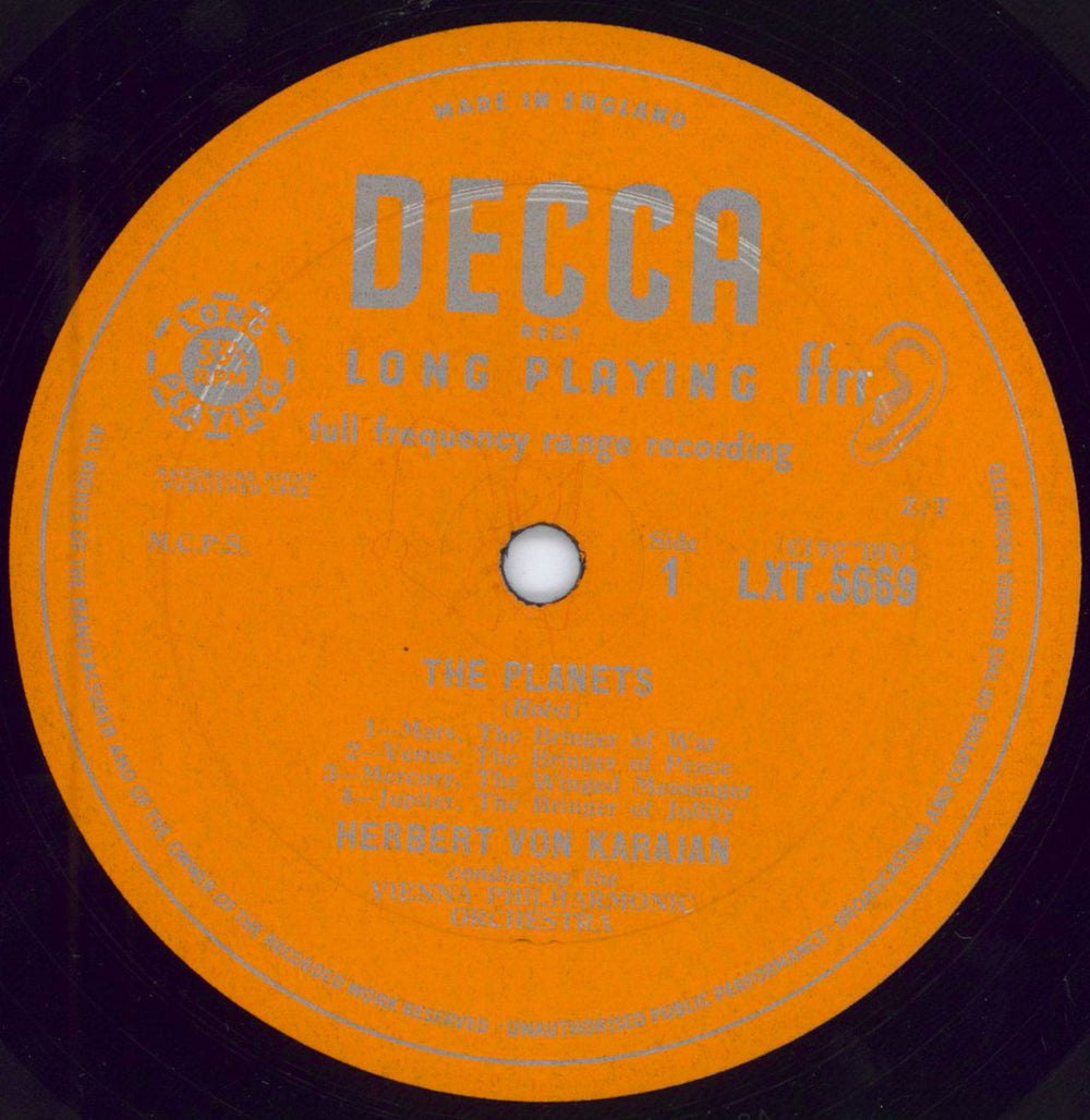 Gustav Holst The Planets, Op.32 UK vinyl LP album (LP record) GSVLPTH783941