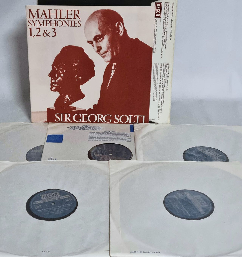 Gustav Mahler Mahler: Symphonies 1, 2 & 3 UK Vinyl Box Set M22VXMA781790