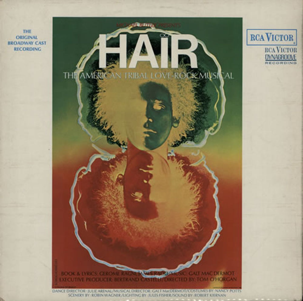 Hair (The Musical) Hair - 2nd - EX UK vinyl LP album (LP record) SF7959