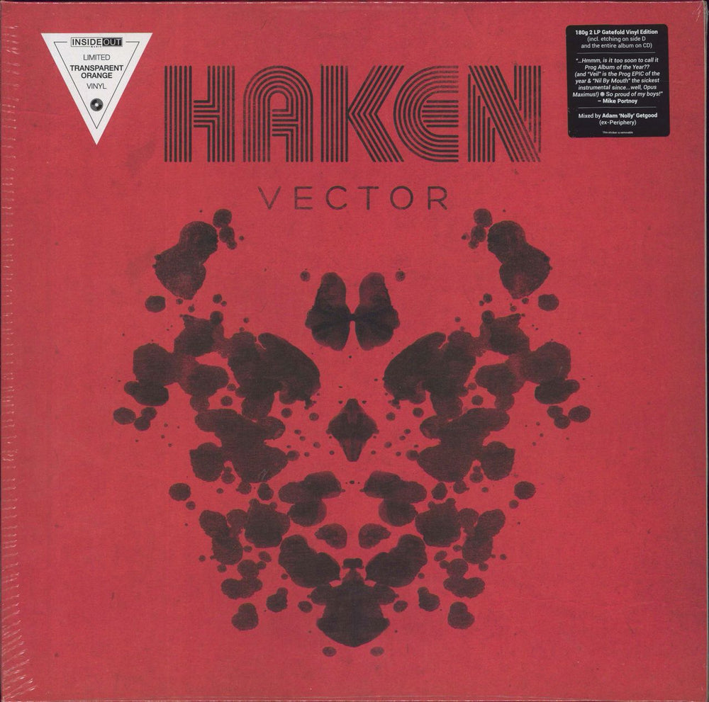 Haken Vector - Orange Vinyl + CD - Sealed + Signed Postcard UK 2-LP vinyl record set (Double LP Album) IOMLP516