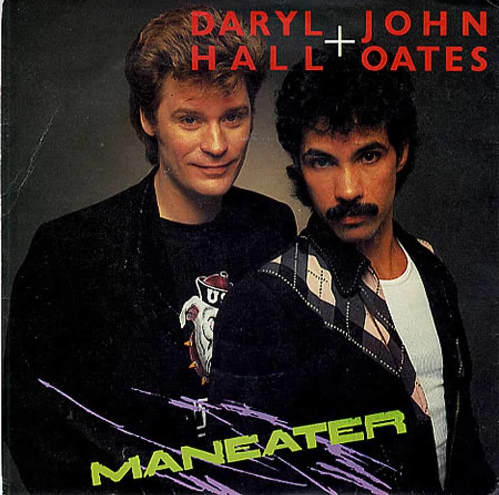 Hall & Oates Maneater - Group sleeve UK 7" vinyl single (7 inch record / 45) RCA290