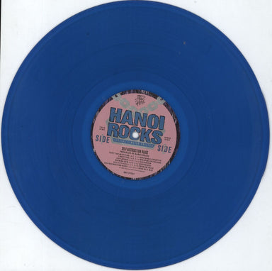 Hanoi Rocks Self Destruction Blues - Blue vinyl US vinyl LP album (LP record) HANLPSE00669