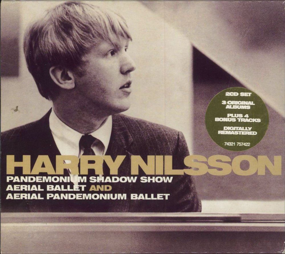 Harry Nilsson Pandemonium Shadow Show/ Aerial Ballet/ Aerial Pandemonium UK 2 CD album set (Double CD) 74321757422