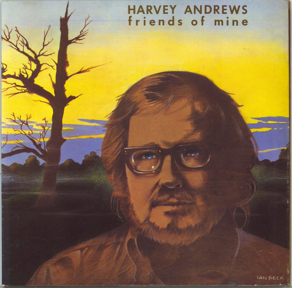 Harvey Andrews Friends Of Mine - 1st UK vinyl LP album (LP record) HIFLY15