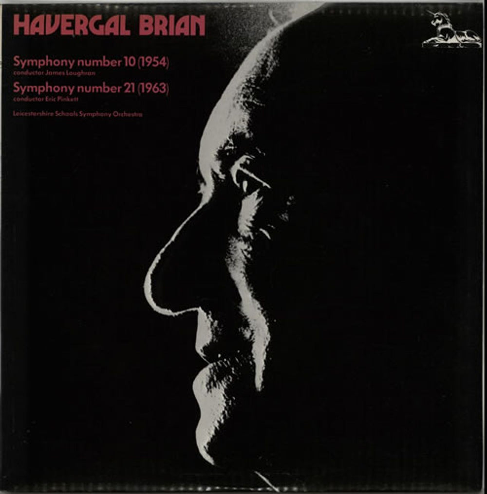 Havergal Brian Symphonies 10 & 21 UK vinyl LP album (LP record) RHS313