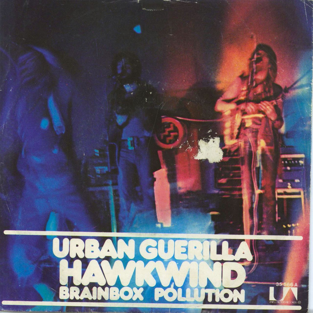 Hawkwind Urban Guerilla + Sleeve German 7" vinyl single (7 inch record / 45)