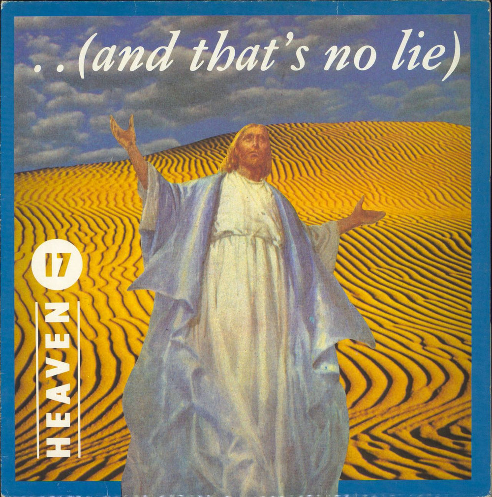 Heaven 17 And That's No Lie - Blue border UK 12" vinyl single (12 inch record / Maxi-single) VS74012